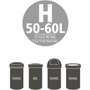 Brabantia PerfectFit Müllbeutel - Rollenverpackung - 50-60L (H) - 10 Stück