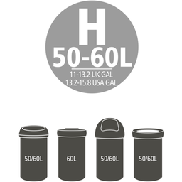 Brabantia PerfectFit Müllbeutel - Rollenverpackung - 50-60L (H) - 10 Stück