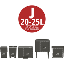 PerfectFit Müllbeutel für Bo Touch Bin - Spenderverpackung - 20-25L (J) - 40 Stück
