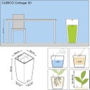 Lechuza Pflanzgefäß CUBICO Cottage 30