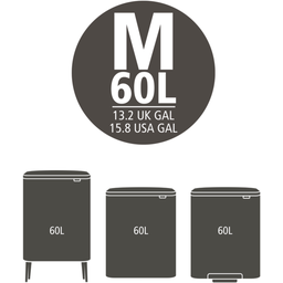 PerfectFit Müllbeutel für Bo Touch Bin - Spenderverpackung - 60L (M) - 30 Stück