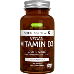 Pure & Essential - Vegan Vitamin D3 1000IU (25 µg) - 365 Tabletten