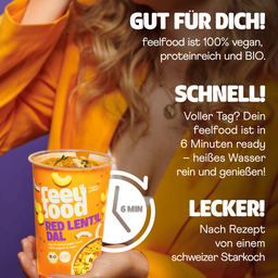 Feel Food BIO Instant Lunch - Red Lentil Dal - 85 g