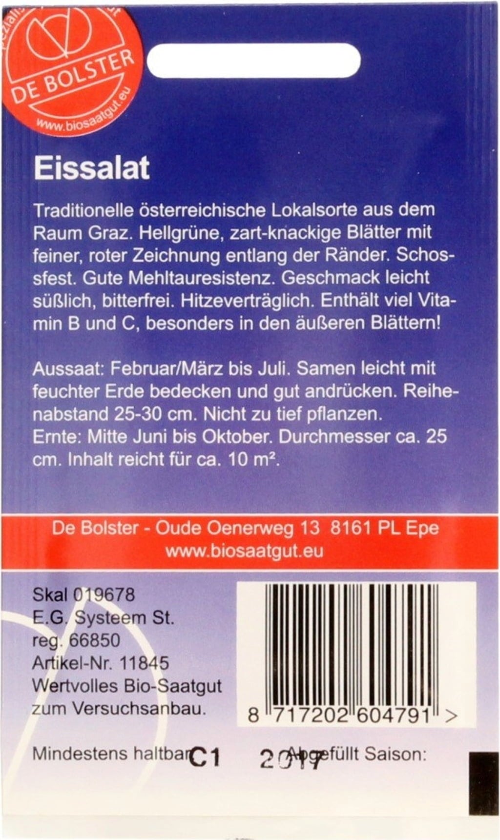 De Bolster Eissalat Grazer 