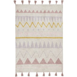 Baumwoll-Teppich Azteca Natural Vintage Nude