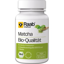 Raab Vitalfood Matcha Grüntee Bio - 60 Kapseln