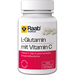 Raab Vitalfood L-Glutamin mit Vitamin C - 100 Kapseln
