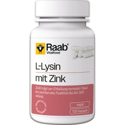 Raab Vitalfood L-Lysin mit Zink - 100 Kapseln