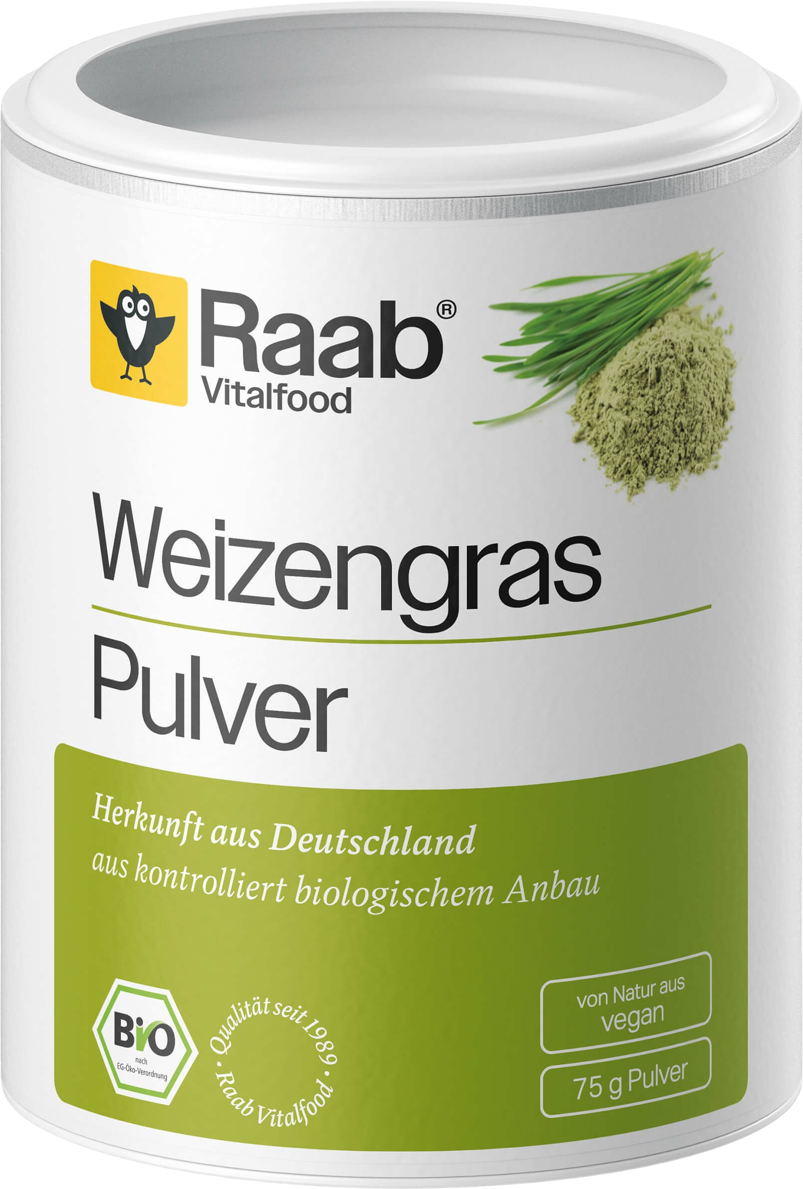 Raab Vitalfood Weizengras Pulver Bio