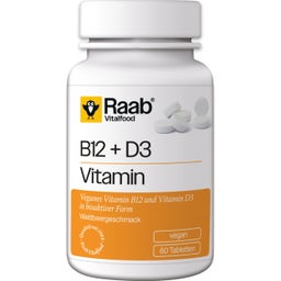 Raab Vitalfood Vitamin B12 + D3 - 60 Lutschtabletten