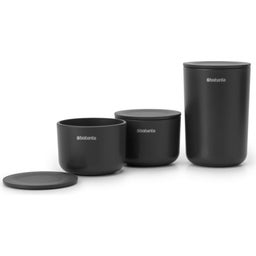 Brabantia ReNew Aufbewahrungsschalen, 3er-Set - Dark Grey