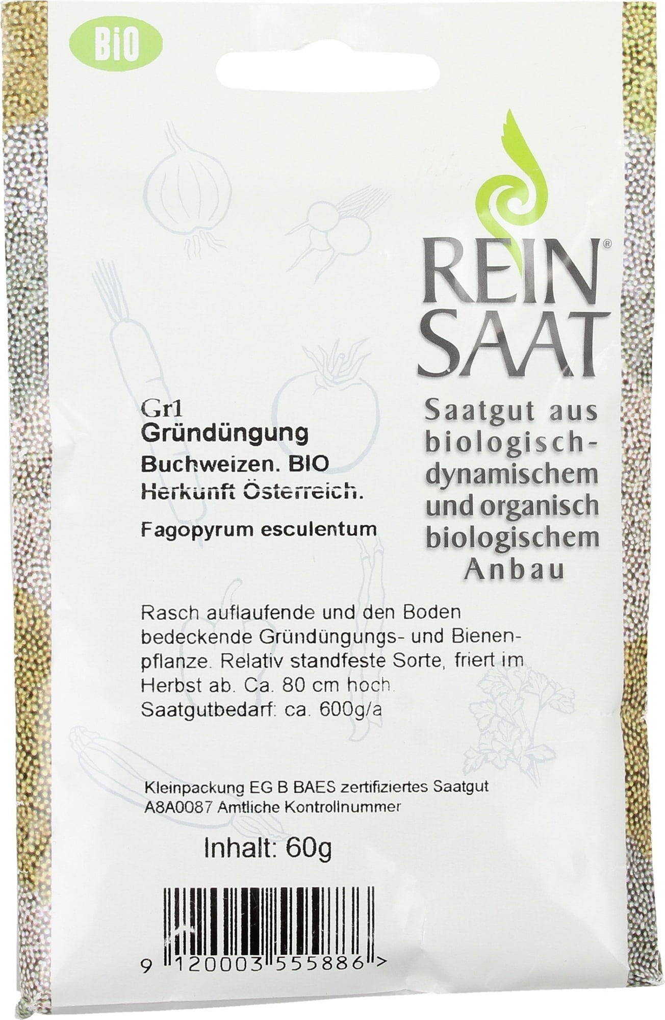 ReinSaat Gründüngung Buchweizen BIO - 1 Pkg