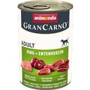 GranCarno Adult Rind und Entenherzen, 400 g
