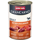 Animonda GranCarno Adult Geflügelherzen - 400 g