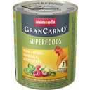 Animonda GranCarno Adult Superfoods 800g - Huhn, Spinat und Himbeeren