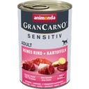 Animonda GranCarno Adult Sensitiv 400g - Reines Rind und Kartoffel
