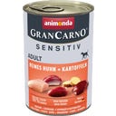 Animonda GranCarno Adult Sensitiv 400g - Reines Huhn und Kartoffel