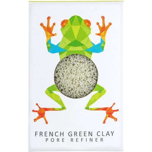 Rainforest Frog Mini Face Puff with Green French Clay - 1 Stk