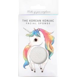 The Konjac Sponge Company Mythical Unicorn Facial Sponge & Hook - Stehendes Einhorn