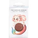 The Konjac Sponge Company Mythical Mermaid Sponge & Hook - Red Clay