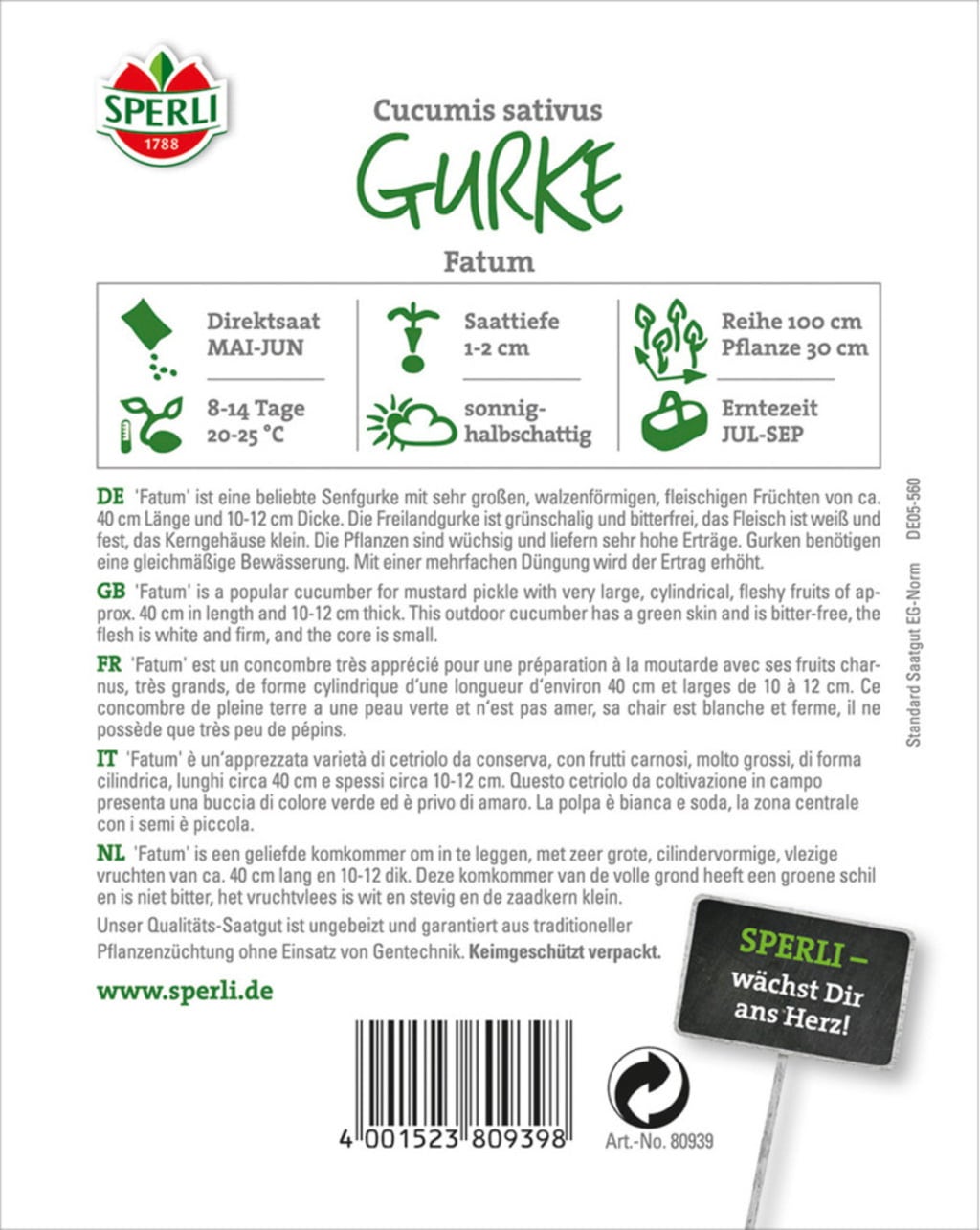 Sperli Salatgurke 