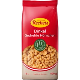 Recheis Naturgenuss Dinkelpasta - Hörnle gerippt - 400 g