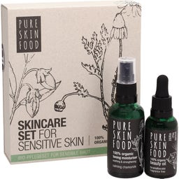PURE SKIN FOOD Organic Skincare Set For Sensitive Skin - 1 Set