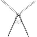 Brabantia HangOn-Trockengestell, 25m - Matt Black