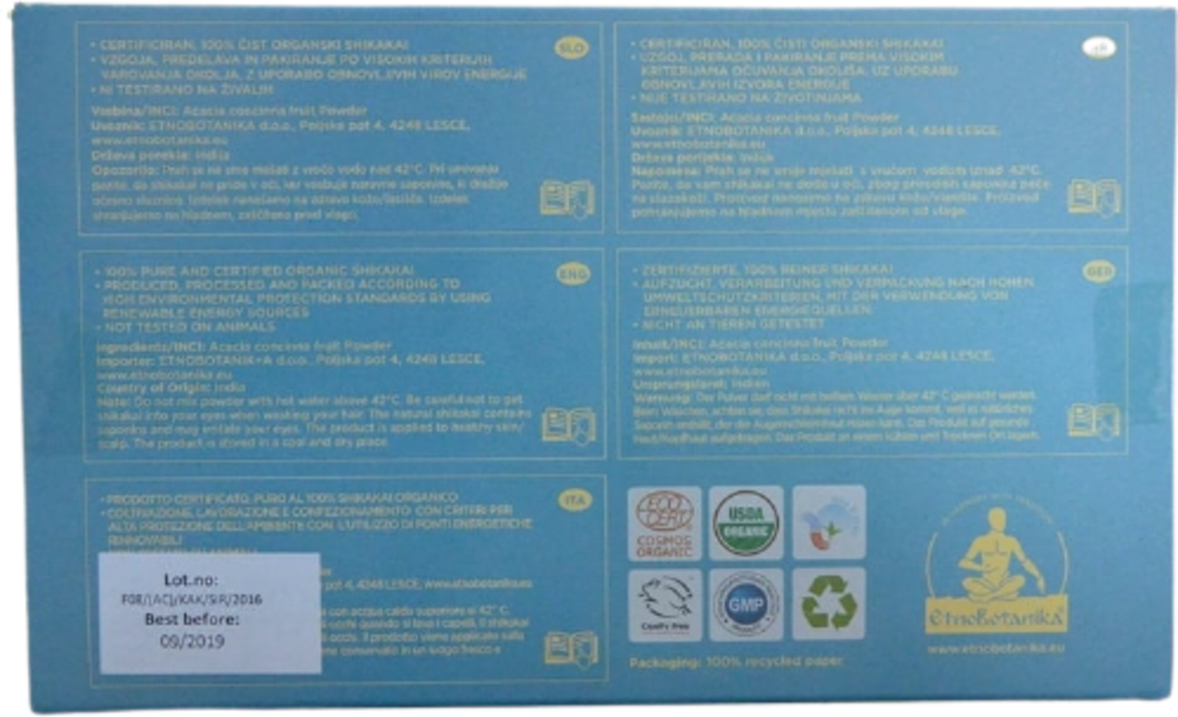 EtnoBotanika Organic Shikakai - 100 g